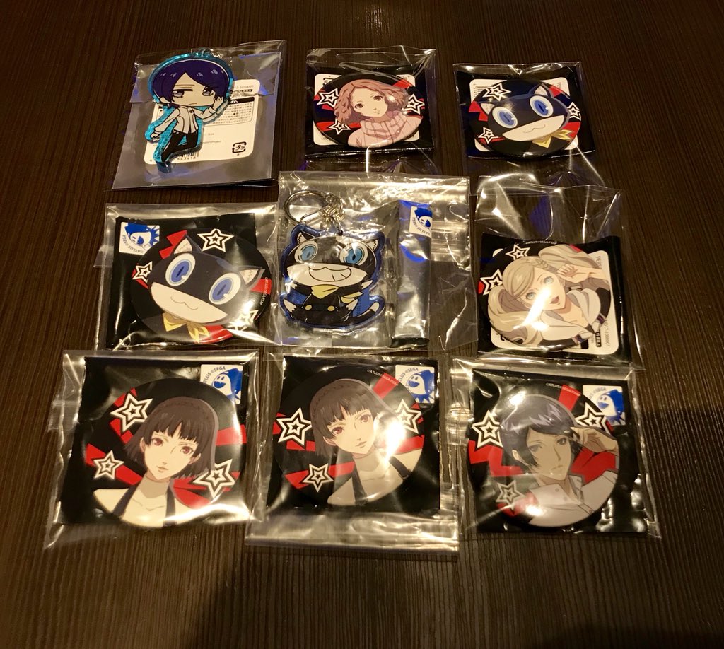 oemiracle's tweet photo. 【交換譲渡】���ルソナ5 渋谷109 
PERSONA5 the Animation
トレーディングアクリルチャーム 缶バッジ

譲 : 祐介、モナ、春、杏、真
求 : 明智、主人公、定価

本日渋谷にて手渡し可能です。祐介は交換とまとめて優先。
よろしくお願いします。 https://t.co/wxqX326w5V