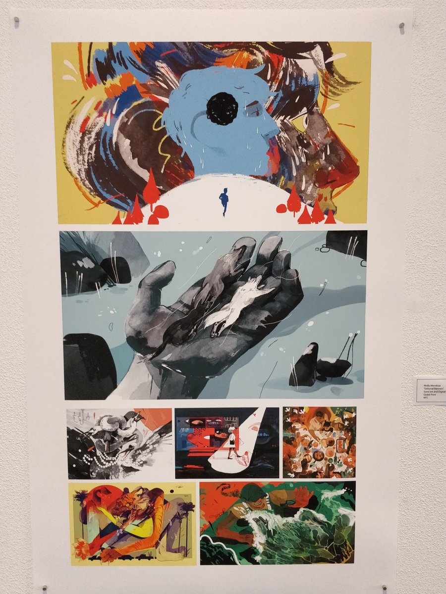 aigaportland's tweet photo. It's so cool to hear about inspiration from the artists, as you look at their art. @FussFussPot #exploringprocess #aigapdx https://t.co/iM5pUIb6kF