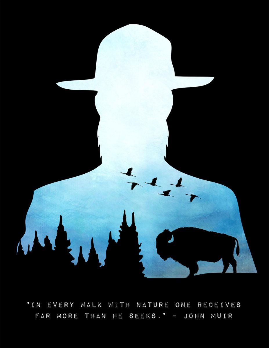 NatlParkService's tweet photo. John Muir was born on this day in 1838. As one of America’s most famous naturalist and conservationist, Muir fought to protect the wild places he loved, places we can still visit today. On this first day of  National Park Week, share your favorite Muir quote!

#FindYourPark https://t.co/2OUL2N4cYf