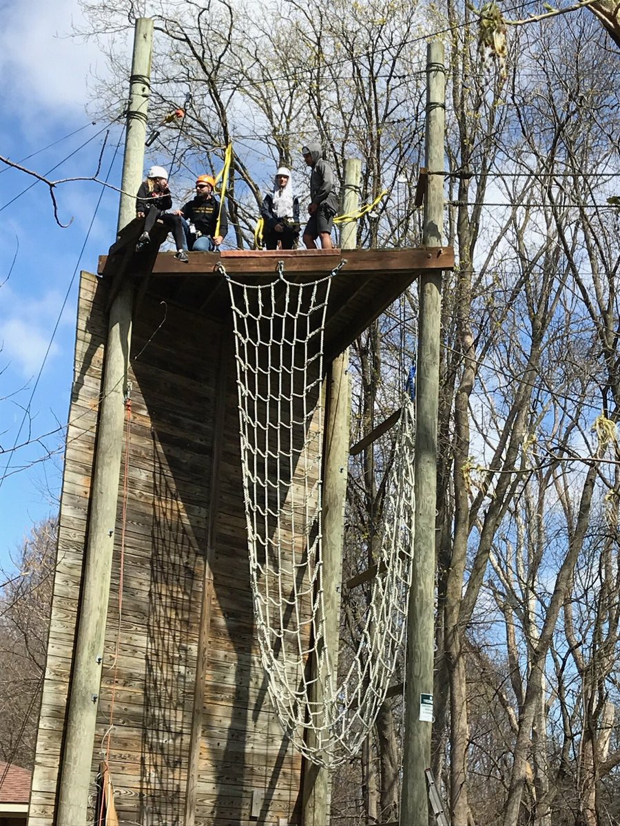 PennManorPE's tweet photo. Mrs. Kramer’s Lifteime Fitness students building trust and overcoming fears at Millersville Ropes Course https://t.co/8hS0gOfHm3