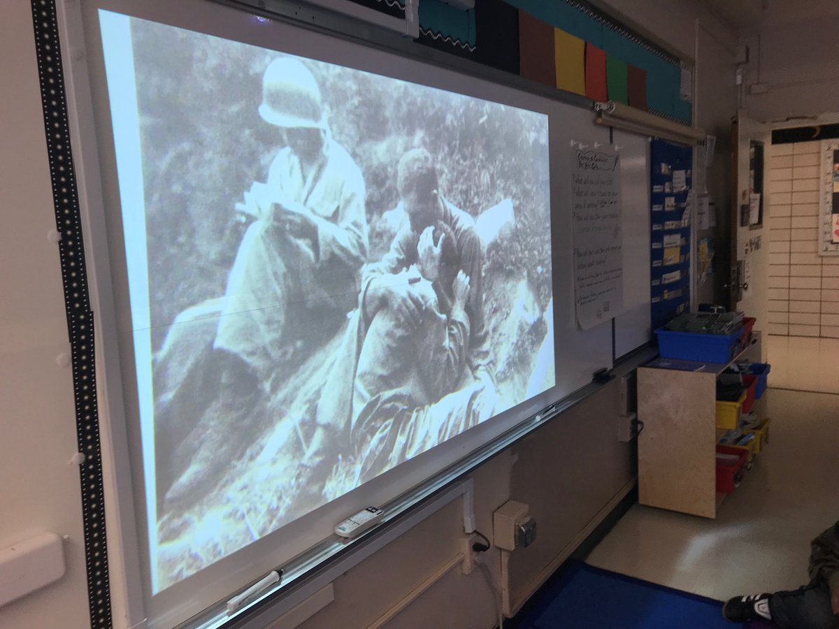Using powerful images for a turn and talk as we delve into WW II for the new TC UNIT. #76learns