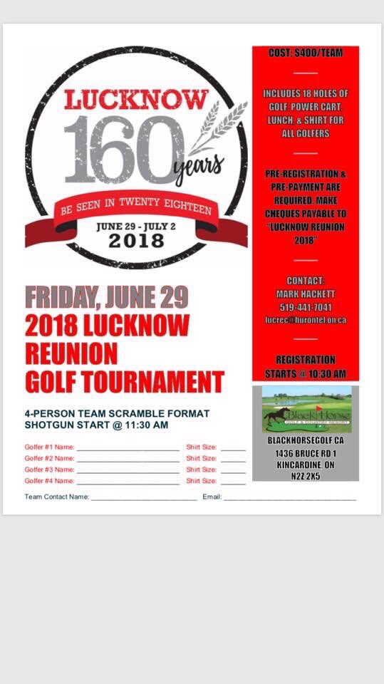 LucknowReunion's tweet photo. Don’t forget to register your team for the reunion golf tournament taking place on Friday, June 29th at @BlackHorseGolf.
Contact Mark Hackett by emailing lucrec@hurontel.on.ca
#reunion #greatcourse #greatgolf #greatdrinks #beSeenIn2018 #scramble #greatwaytokickstarttheweekend https://t.co/VyxsTSipZV