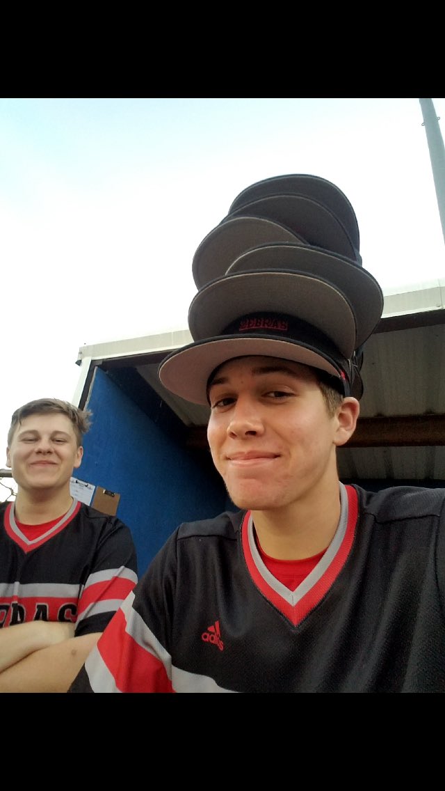 JimmySherl's tweet photo. Rally caps on Rally caps. Never count out the Zebs!! 5-1 on the week with two district wins and three wins over top ranked teams. https://t.co/U9MycZIdc9