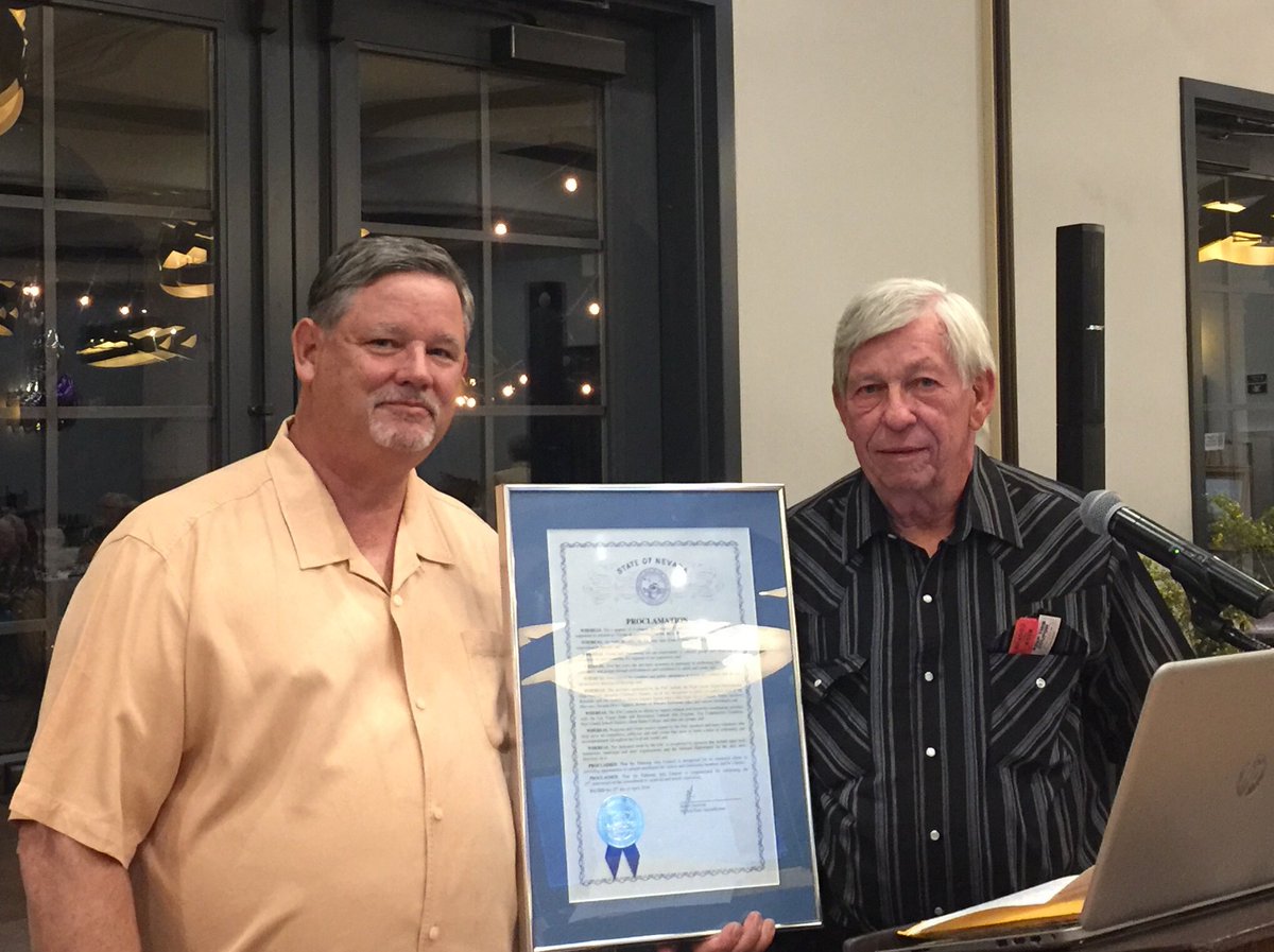 James_Oscarson's tweet photo. Honored to present a proclamation to Wayne Walker, President of Pahrump Arts Council. Congratulations on celebrating 25 years! https://t.co/WbVtv49S3L