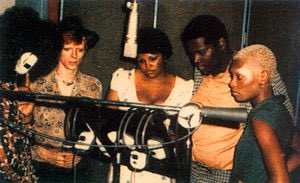 Luther not only sang background on the album and for the tour, he did the vocal arrangements for “Young Americans” and wrote a song on the album. His friendship with Bowie was also a career-long one.