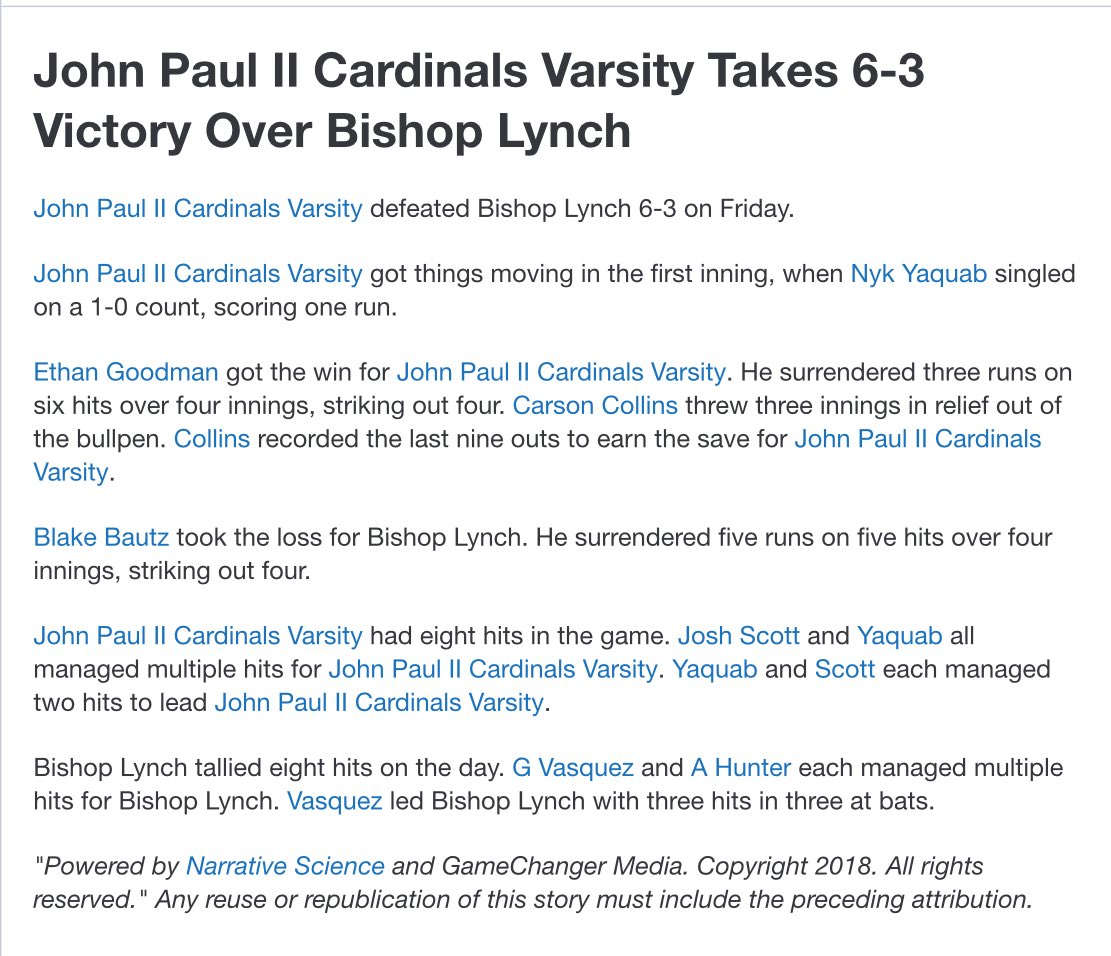 coachbgaffney's tweet photo. Proud of the guys tonight. Got the sweep with a game changing L6-4-3 triple play. @JPIIHSSports #outworkeveryone https://t.co/2z1JFTazQC
