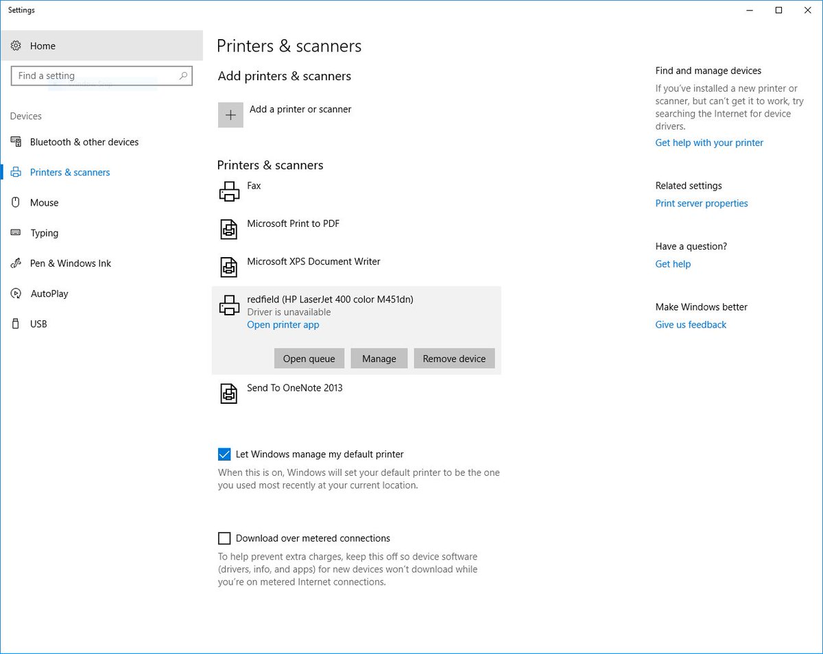 lcarsos's tweet image. HOW DO YOU DO THAT? THIS PRINTER WAS INSTALLED AND WORKING. WINDOWS 10 IS GARBAGE. #10stepsback