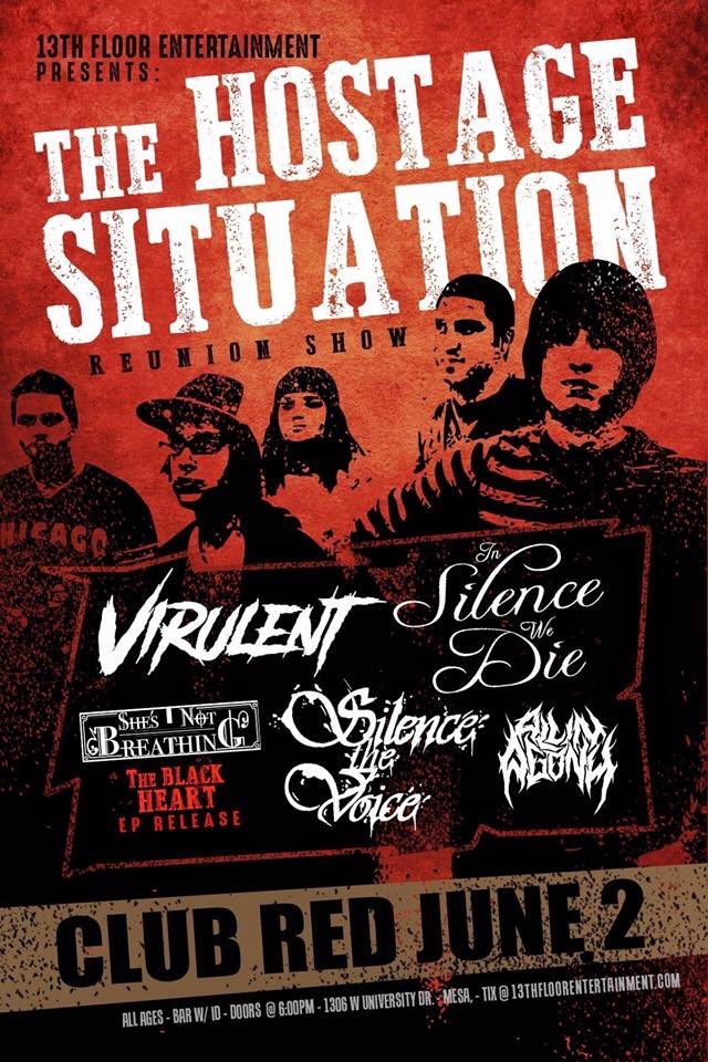 HostageSituatio's tweet photo. Sweet sassy molassy... let’s do this one more time Saturday June 2nd at @clubredtheaters.
#TheHostageSituation #SouthernMetal #SouthernHardcore #SouthernRock #PartyMetal #PartyHardcore #PartyRock #ClubRed #ClubRedTheater #ClubRedTheaters https://t.co/WoDipu4j3a
