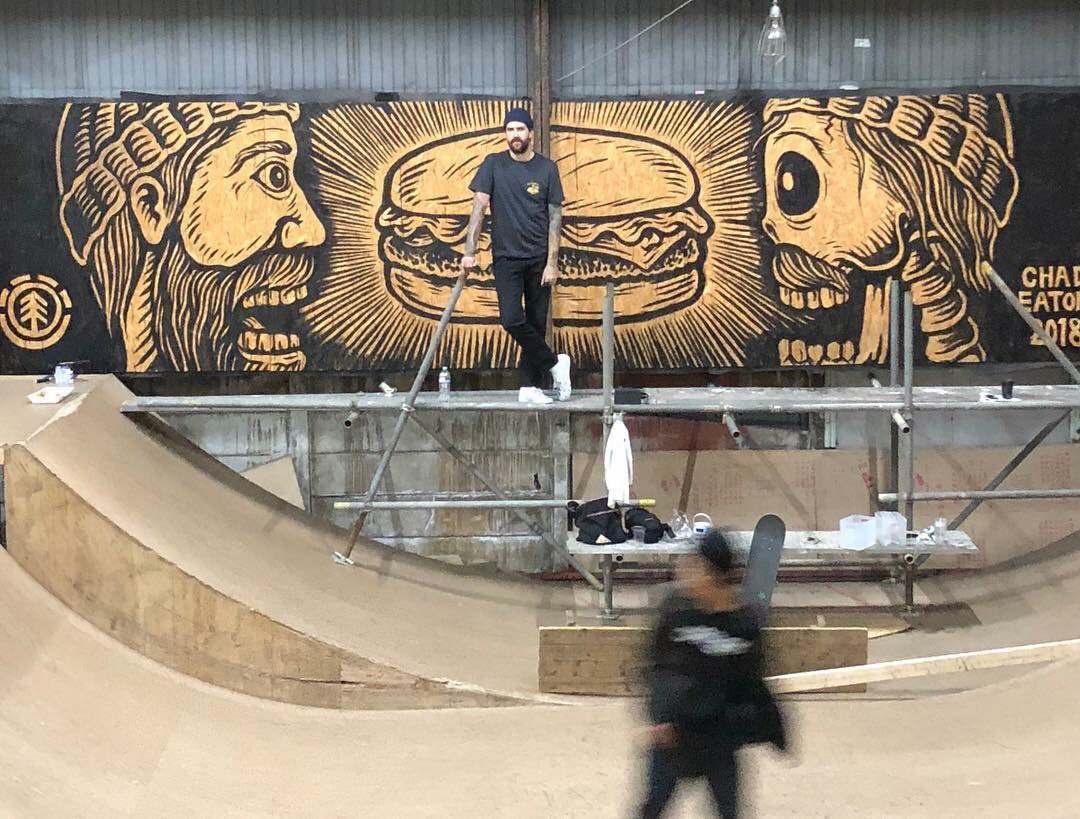 ElementJapan's tweet image. Elementアーティスト TIMBER! (@timberps) による壁画が @Bashi_Burger_Chance に完成🙌🏻
Thanks for great mural!!!
.
.
#madetoendure #elementskateboards #welcometimber #mural