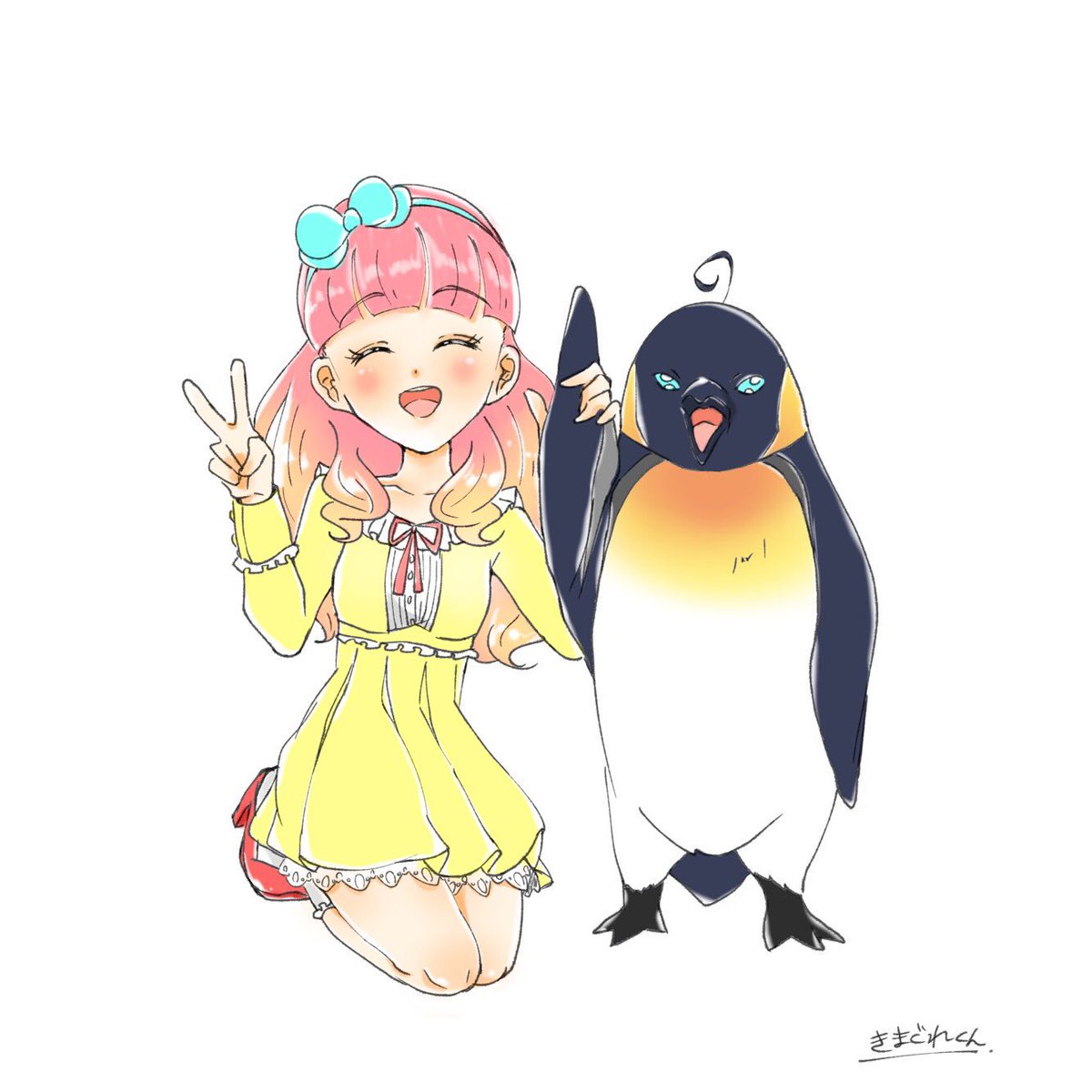 「推しと動物 」|きまぐれくんのイラスト