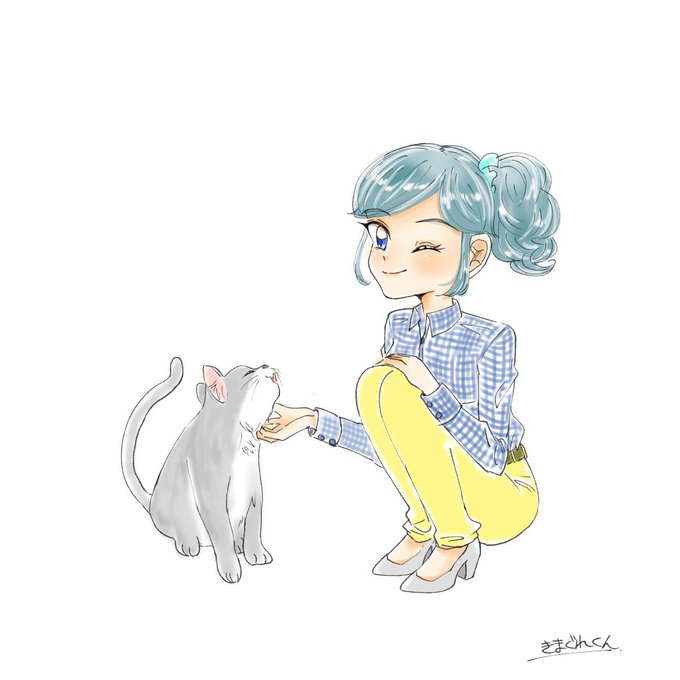 「猫 髪飾り」のTwitter画像/イラスト(古い順)