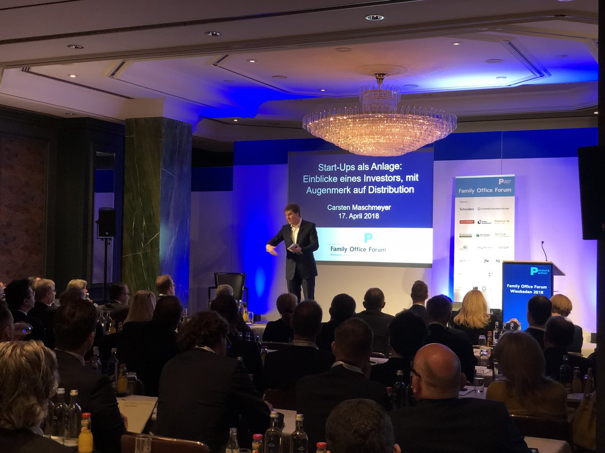 PropTechDACH's tweet photo. Stop 14 - Great days on the Family Office Forum. Thanks to Carsten Maschmeyer for the great Keynote and the chat about Startups during Lunch. You make me day! It was great to talk to Dr. Aengevelt and David A. Pieper in our open discussion about Innovation. https://t.co/E4fXCKOye7