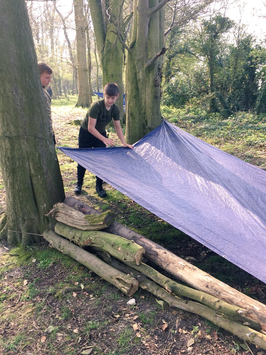 digitechschool's tweet photo. Corporal K and Private VDogg making a great shelter #teamwork #survivalofthefittest #CLFRevisionWeekend @HansPriceAC @Cabotfederation https://t.co/SbDgzFDbgZ