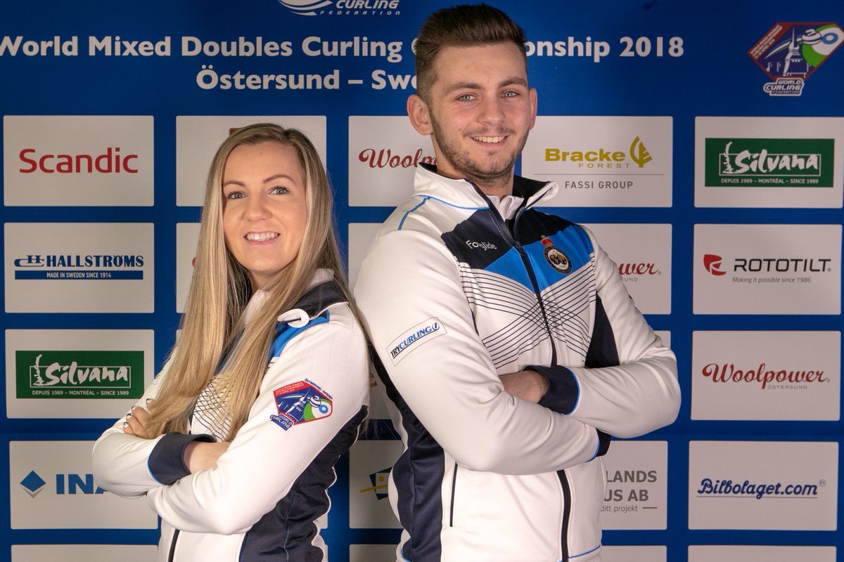 scottishcurling's tweet photo. SCO 12 - 1 ISR
Scotland's first game at WMDCC was very one-sided. Fraser and Jayne scored a 6 in the 3rd end, giving them the confidence in their ability and domination of the game which was over in six ends. #curling #lovecurling #backingblue #WMDCC2018 https://t.co/QFYD51Ua5c