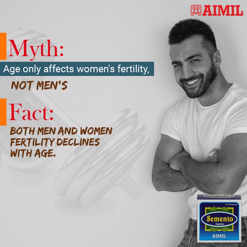 Semento4's tweet photo. Myth: Age only affects women's fertility,not men's.
Fact: Both men &amp; women fertility decline with age.
Link: https://t.co/77iOKS0C6y
.
.
#malefertility #menshealth #sexualhealth #mensandhealth #SexHormone #increaseejaculation #SemenEnhancer #NaturalFertilityTreatment #semenvolume https://t.co/9ol51QkEUY
