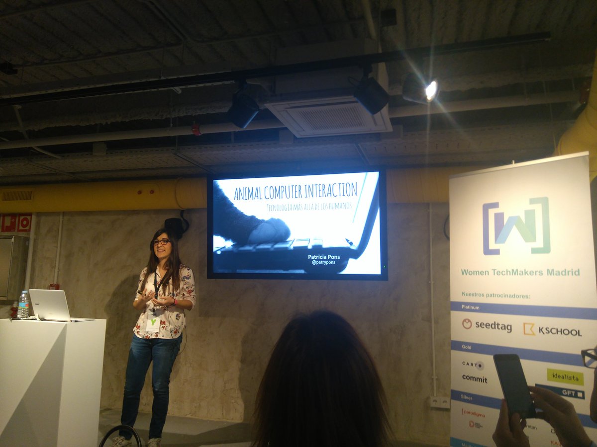 _serxius_'s tweet image. Muy interesante la charla sobre #animalcomputerinteraction de @patrypons en #WTMMadrid2018 @WTMMadrid (desconocía esta rama de la tecnología 😮)