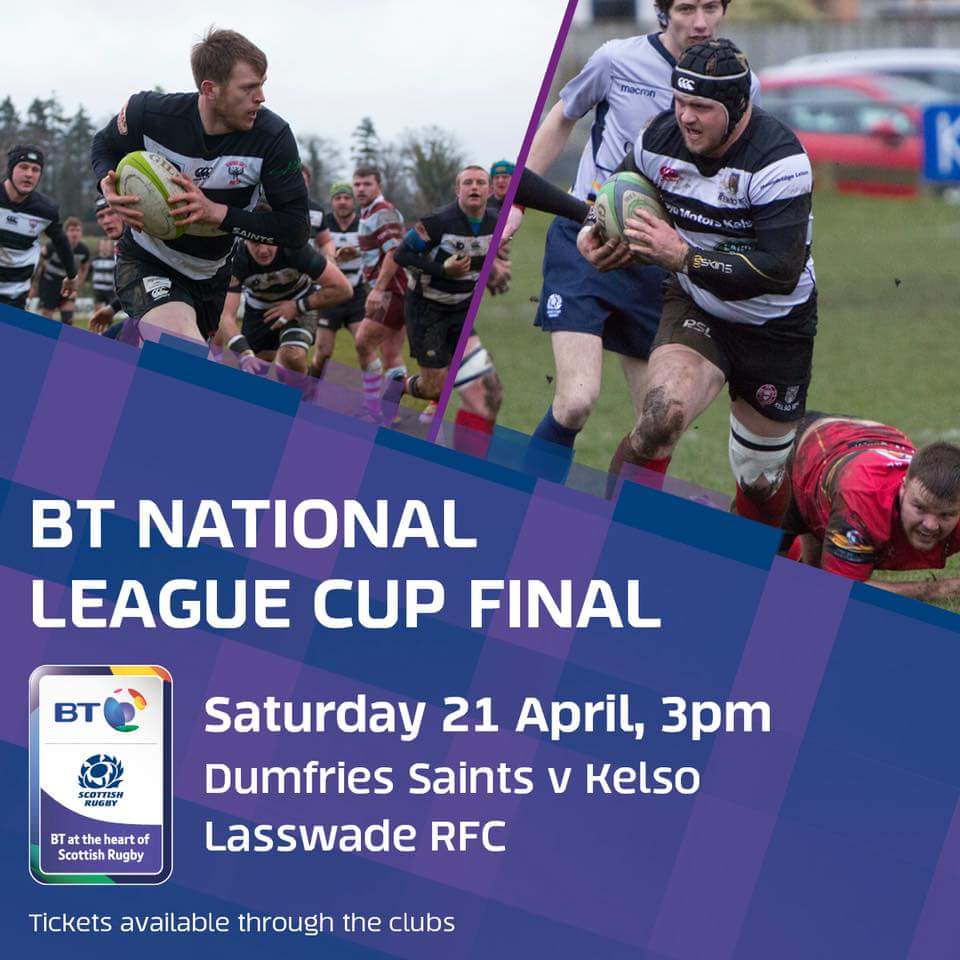 KelsoRugby's tweet photo. Its Game Day and What A Day For It.
BT National Cup Final - Saturday 21st April - 3pm kick off. 
The supporters bus leaves old KHS car park at 12pm and will leave Lasswade at 6pm. 
Remember your tickets.!!Thanks for your fantastic support
C'Mon the #BlacknWhiteJersey https://t.co/BknvCIhMUF