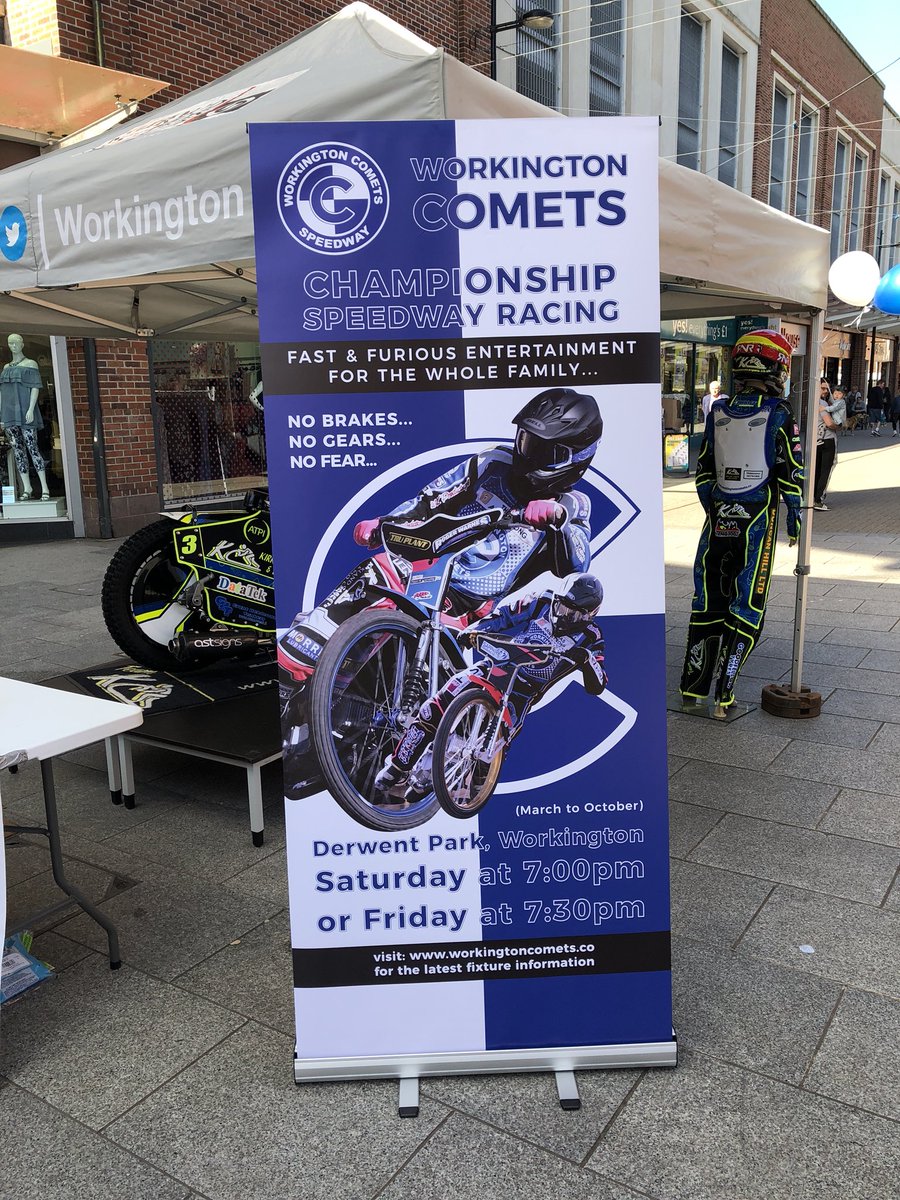 LawAbidingTatie's tweet photo. Lovely day to go and see what #Speedway is all about. Support your local team #WorkingtonComets #WeBelieve #Workington #Cumbria #VisitCumbria https://t.co/cv664t9luI