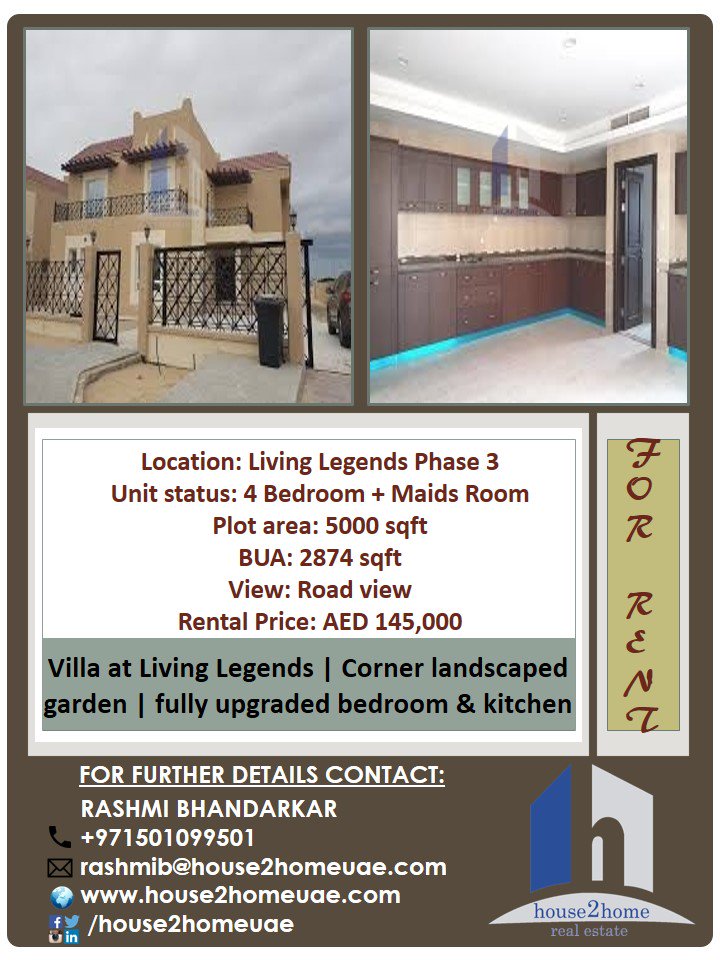 house2homeuae's tweet photo. Fully upgraded bedrooms and kitchen!! Best corner plot villa at Living legends!!
#villa #cornerplot #fullyupgraded #exclusive #landscapedgarden #dubai #propertyforrent #propertiesindubai #realestate #callusforviewing #seetobelieve #bestprice #donotmissit #grabitsoon https://t.co/POwJ6NVyKE
