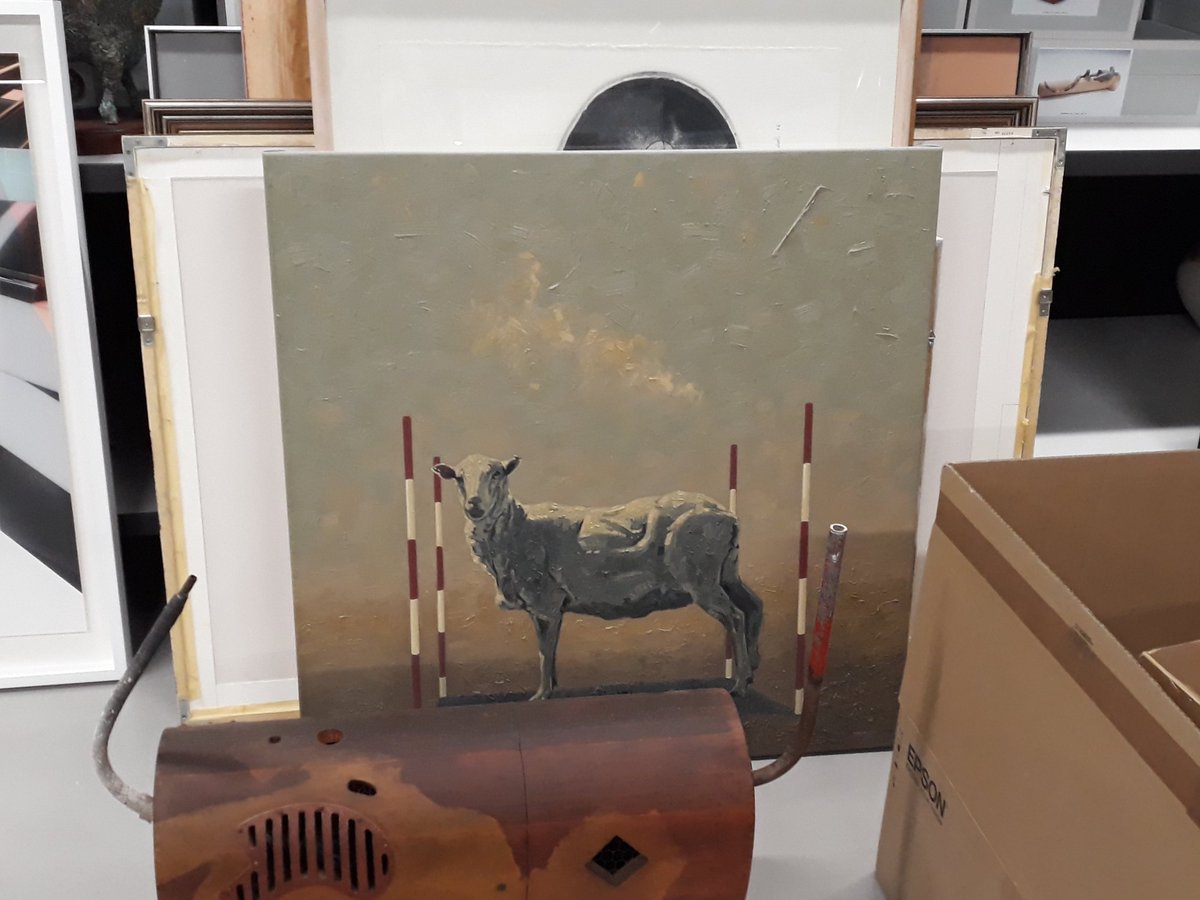 Thoroughly enjoyed today's visit to the Sale Wellington Centre with @ausarchivists Vic branch. Many thanks to all who helped organise  a great day in a great place with great people. Typically I took the opportunity to find the gallery sheep.