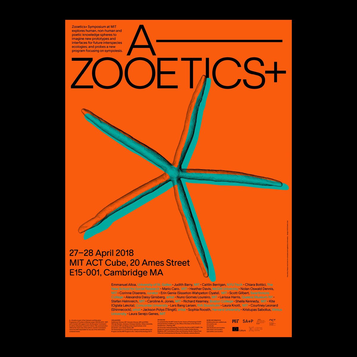 Zooetics+ Symposium <a href="/ACTMIT/">ACT</a> <a href="/mitsap/">MIT SA+P</a> <a href="/MITMuseum/">MIT Museum</a> <a href="/ArtsatMIT/">Arts at MIT</a> Full program via <a href="/ACTMIT/">ACT</a> #nodeberlinoslo #zooetics
