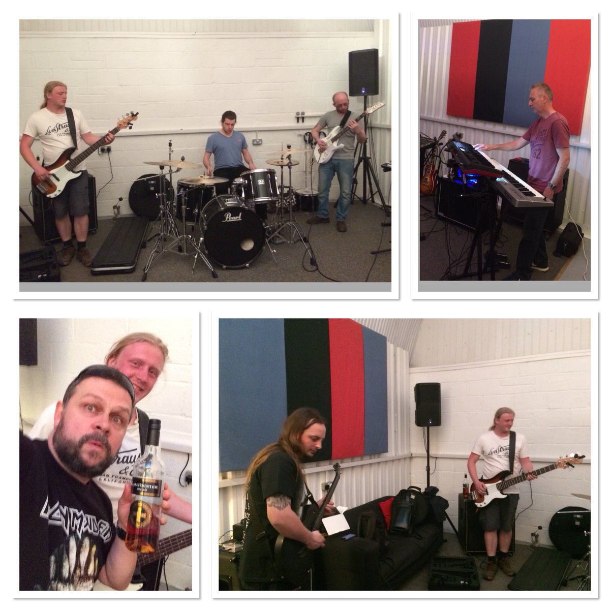 A very productive rehearsal last night, except for Lee drinking!!! Looking forward to seeing you all at Seven Sins Festival on Sunday July 8th. 
#Paraskenia #SymphonicMetal #Powermetal #Metalband