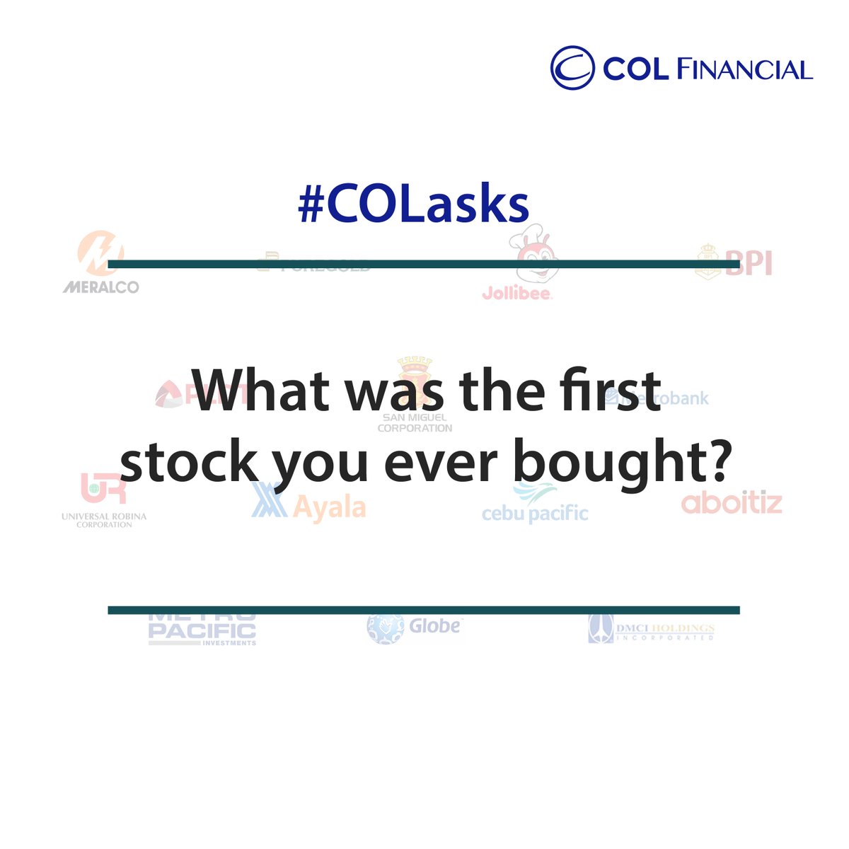 colfinancial's tweet photo. Do you still remember the very first stock you bought? :)

#COLasks #COLFinancial https://t.co/oL3Nnl1LUK