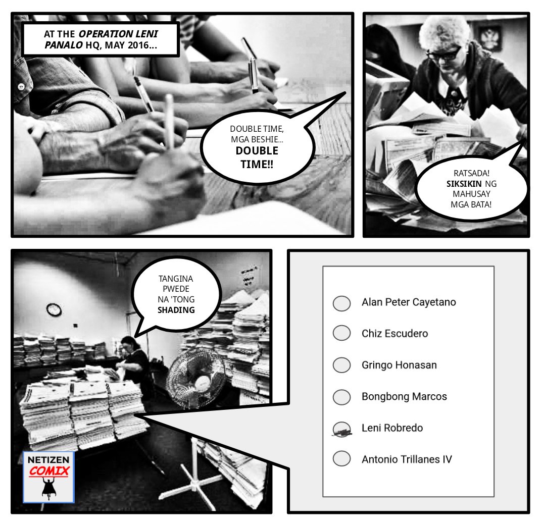 NetizenComix's tweet photo. The REAL reason why Leni Robredo wants a lower ballot validity Shading Threshold... https://t.co/DWTfTC2E1J