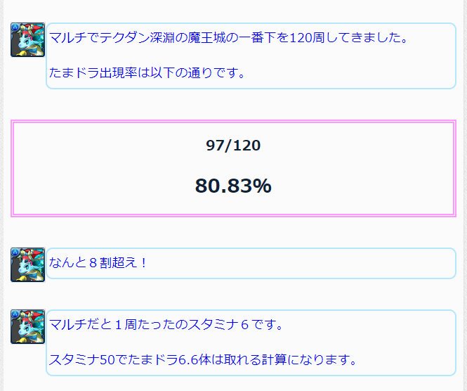 パズドライフ 魔王の城 珍客たまドラも明日までですね スタミナ効率がいいのでオススメです 動画 深淵の魔王城の珍客たまドラの出現率は8割 簡単a完結ポチポチパをご紹介 T Co 6d0lmjqyvo パズドラ パズドライフ 魔王の城 珍客たまドラも明日までですね スタミナ効率がいいのでオススメです 動画 深淵の魔王城の珍客たまドラの出現率は8割 簡単a完結ポチポチパをご紹介 T Co 6d0lmjqyvo パズドラ