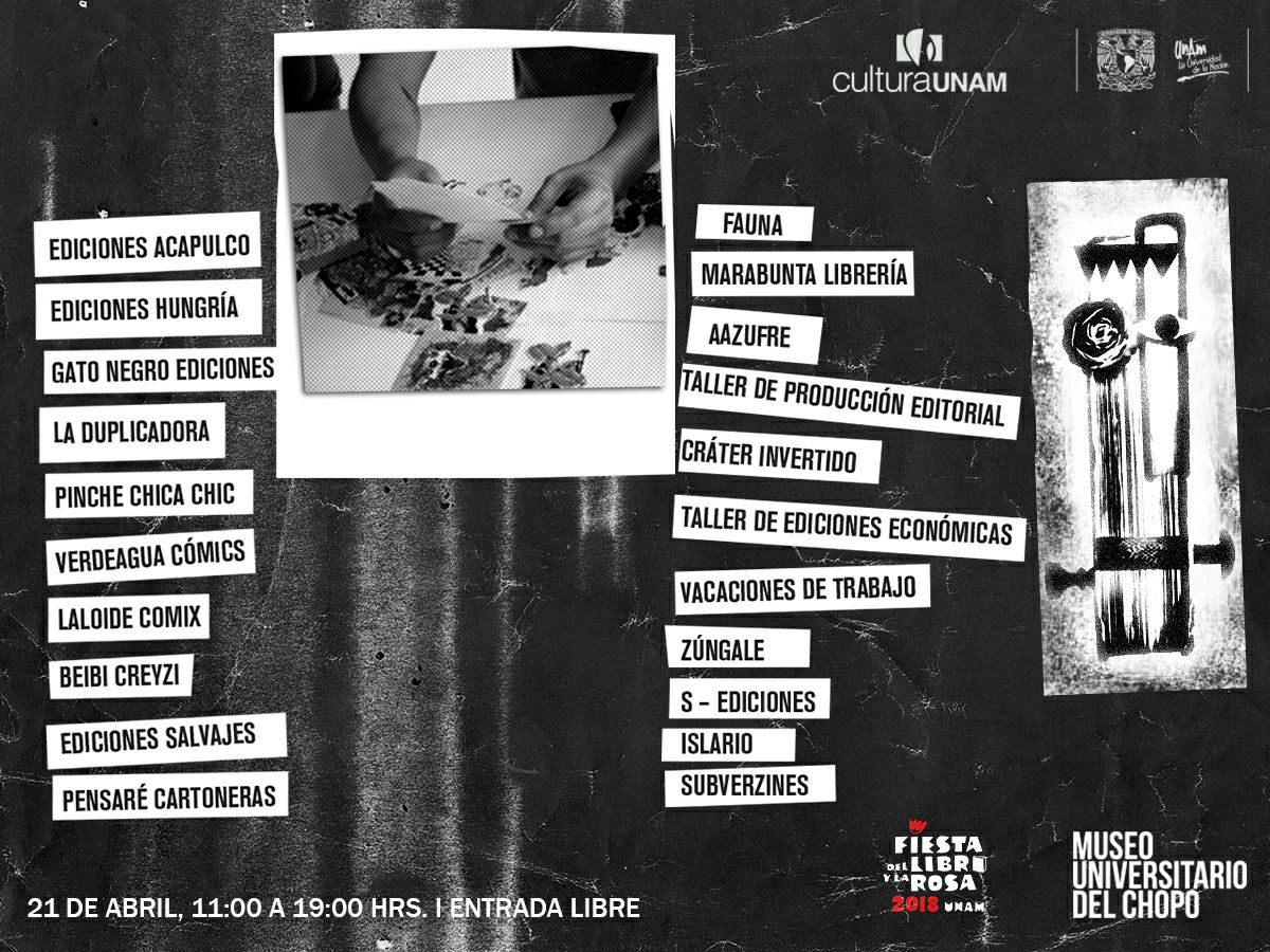 latintasilencio's tweet photo. Hoy inicia la Fiesta del Libro y la Rosa, visiten el stand de la librería @marabuntacafe, ahí encontrarán las novedades de La Tinta del Silencio
@museodelchopo, UNAM
sábado 21 de abril, 11 a 19 horas.

#libros #minificcion #poesia #editorial #artesanal https://t.co/dP05Z1SLtI