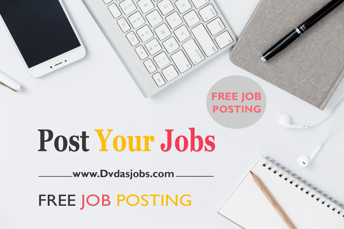 Hi friends,
we are providing Free JOB POSTING 
Post your Job on dvdasjobs.com
#postjob #postjobs #postjobsforfree 
#salesjob #marketingjobs #jobinterview #jobshiring