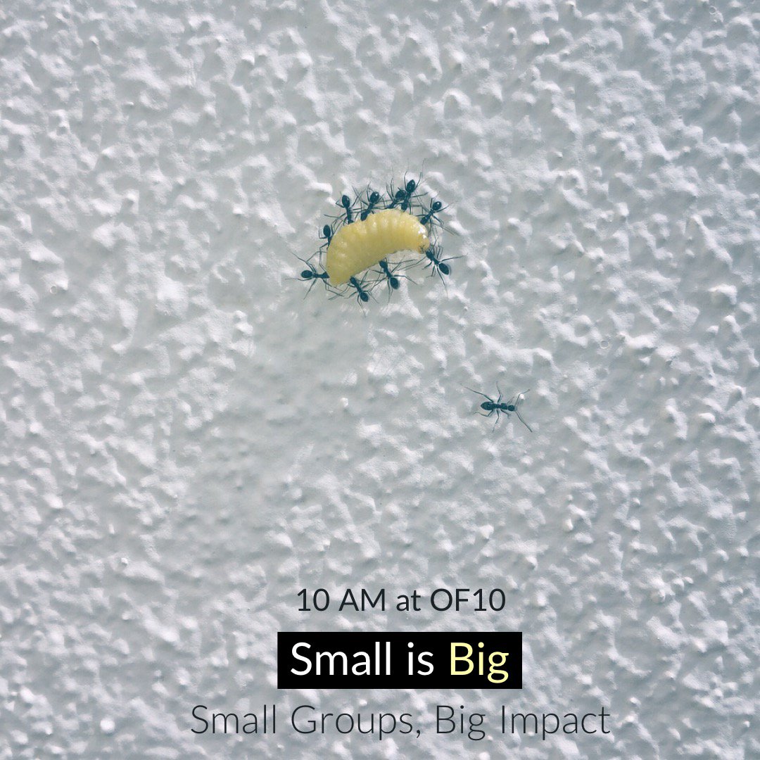powaiConnect's tweet photo. We’re not defined by mere numbers. Discover the strength of small groups and small communities in the kingdom of God. 
Sunday, 10 AM at OF10. #powai #powaiChurch #smallIsBig #powaiconnect #lovingNeighbours https://t.co/DIZsZ1FMBQ