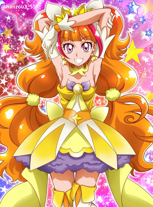 笑顔のイラストは一杯描いたけど、プリキュア絵で幾つか上げて見ました