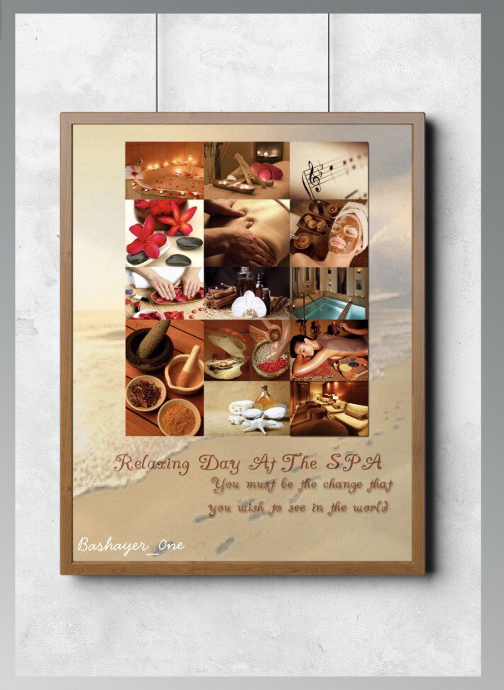 Saudi Arabia, jeddah-spa lounge poster design