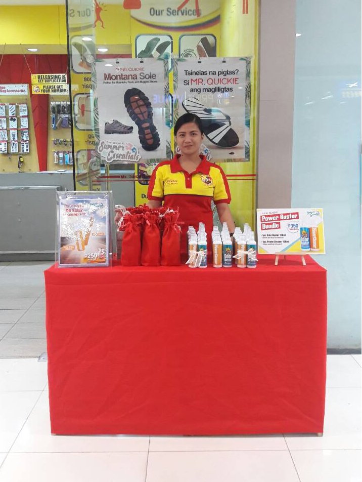MrQuickiePH's tweet photo. Happening #ATM at Mr. Quickie SM City Fairview. Visit us now and get our limited edition Power Cleaner kit and Power Buster bundle!
#MrQuickiePower #BigSummerSale #SMFairview #PowerCleaner #NylonBrush #OdorBuster #ShoeCleaner #BagCleaner #ShoeDeodorizer #BagDeodorizer https://t.co/mLaLWKHNYy