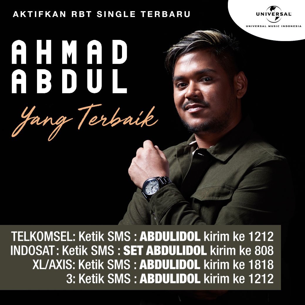 umusicindonesia's tweet photo. Abdulistic atau Mavers! Dukung terus jagoan kamu @abdulidol9 & @mariaidol9, dengan cara mengaktifkan RBT lagu kemenangan @IndonesianIdol 2018 #YangTerbaik sekarang juga! siapapun jagoan kamu Abdul & Maria memang pantas jadi #IndonesianIdol #IdolSpekta9 #Idol #Abdulistic #Mavers https://t.co/VUFOL8YkTP