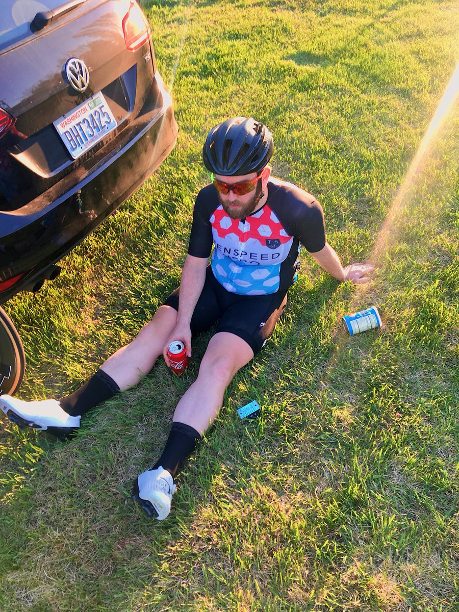 SeattleMcGraw's tweet photo. As my Mom use to say, “That’s one hurtin motor scooter.” 🛵 🤯😵 #tshracing #tenspeedhero #toww #finished #coke #pringles #lefucked #toasted #ouch https://t.co/ojUSuTo8X8