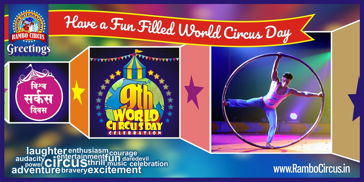 RamboCircus_Ind's tweet photo. #RamboCircus wishes you Happy #WorldCircusDay 

★ Visit: https://t.co/ZFFgwrE77d https://t.co/nTljk5unI9