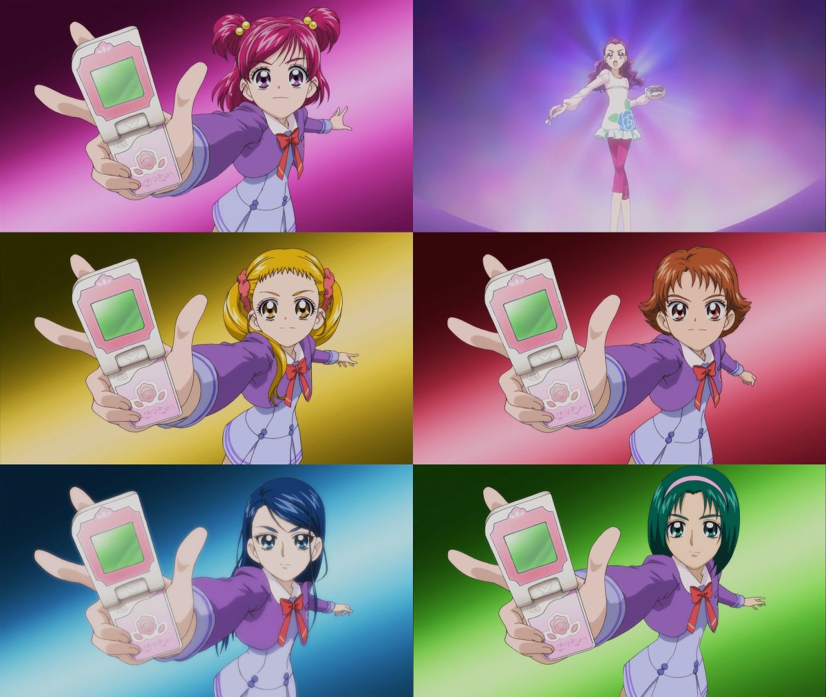 ルーム プリキュア5とミルキィローズの変身直前 Precure プリキュア