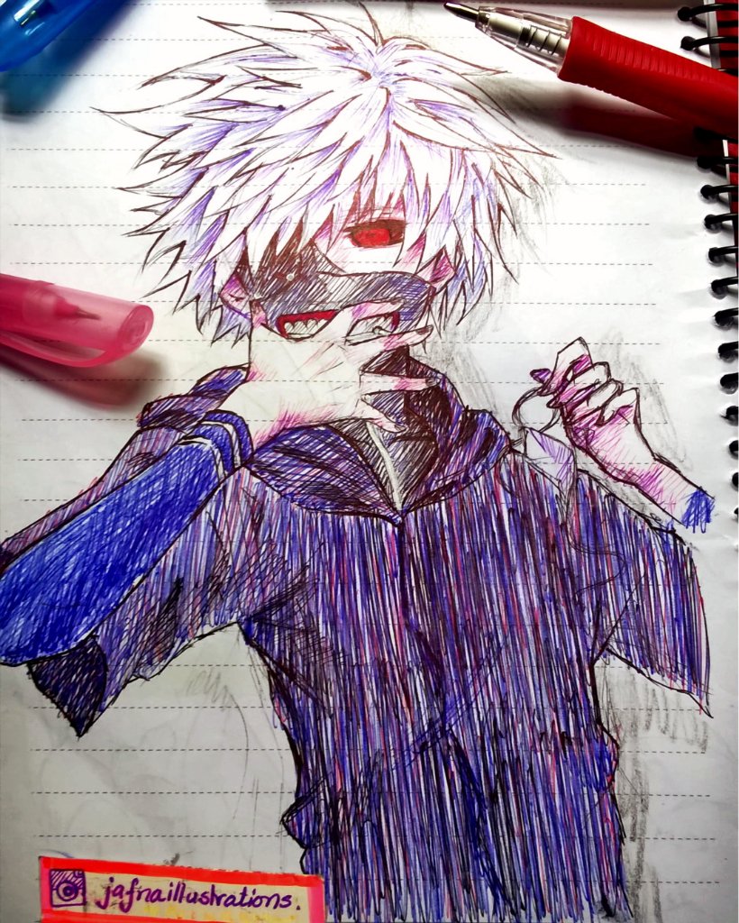jafnadraws's tweet photo. #kanekiken #fanart from #Tokyoghoul #pensketch #anime #mangaart #illustration #portrait #manga #art #sketchbook #pen https://t.co/mMP8co2gAw