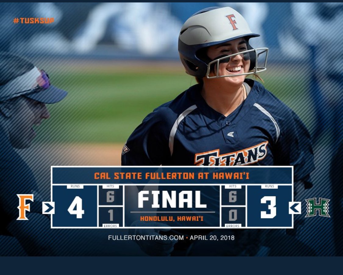 JulieVirjee's tweet photo. Yep! That's how we do it!!! Nice win for our @CSUFSoftball tonight! ππ #letshula @csuf #wishwewerewithyou https://t.co/0rKPJaUQwS