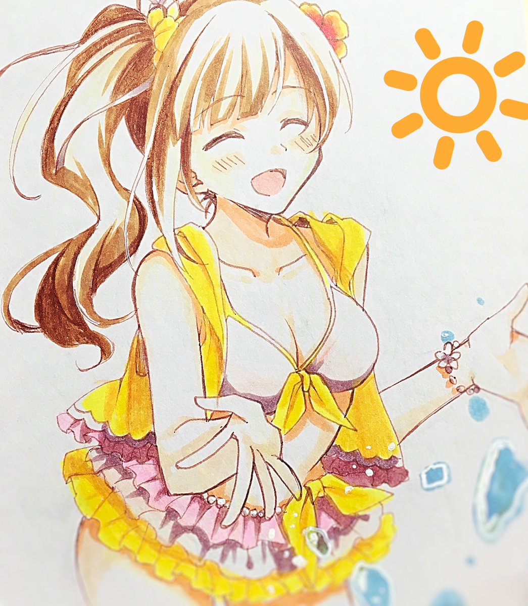 「響子をよろしくお願いします!
 #五十嵐響子 
 #第7回シンデレラガール総選挙」|こなせのイラスト