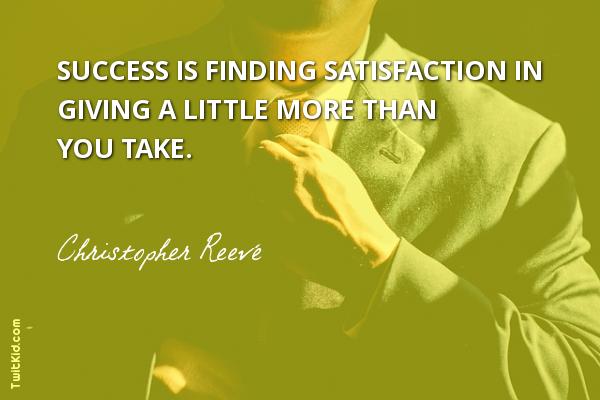 SprintThePark's tweet photo. "Success is finding satisfaction in giving a little more than you take."
~ Christopher Reeve #success https://t.co/m9Kqd4UoJA