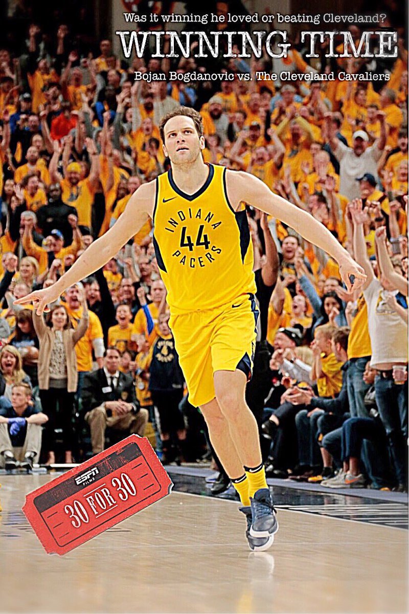 CoreyElliot's tweet photo. 🎶 *Piano plays* 🎶
What if I told you a Bogey is actually better than an Ace?
That he never wanted to be a hero?
That at the end of the day, he’s just a kid from Mostar, Bosnia and Herzegovina?

ESPN 30 For 30 presents “Winning Time: Bojan Bogdanovic vs. the Cleveland Cavaliers” https://t.co/gNJyDgH7xT