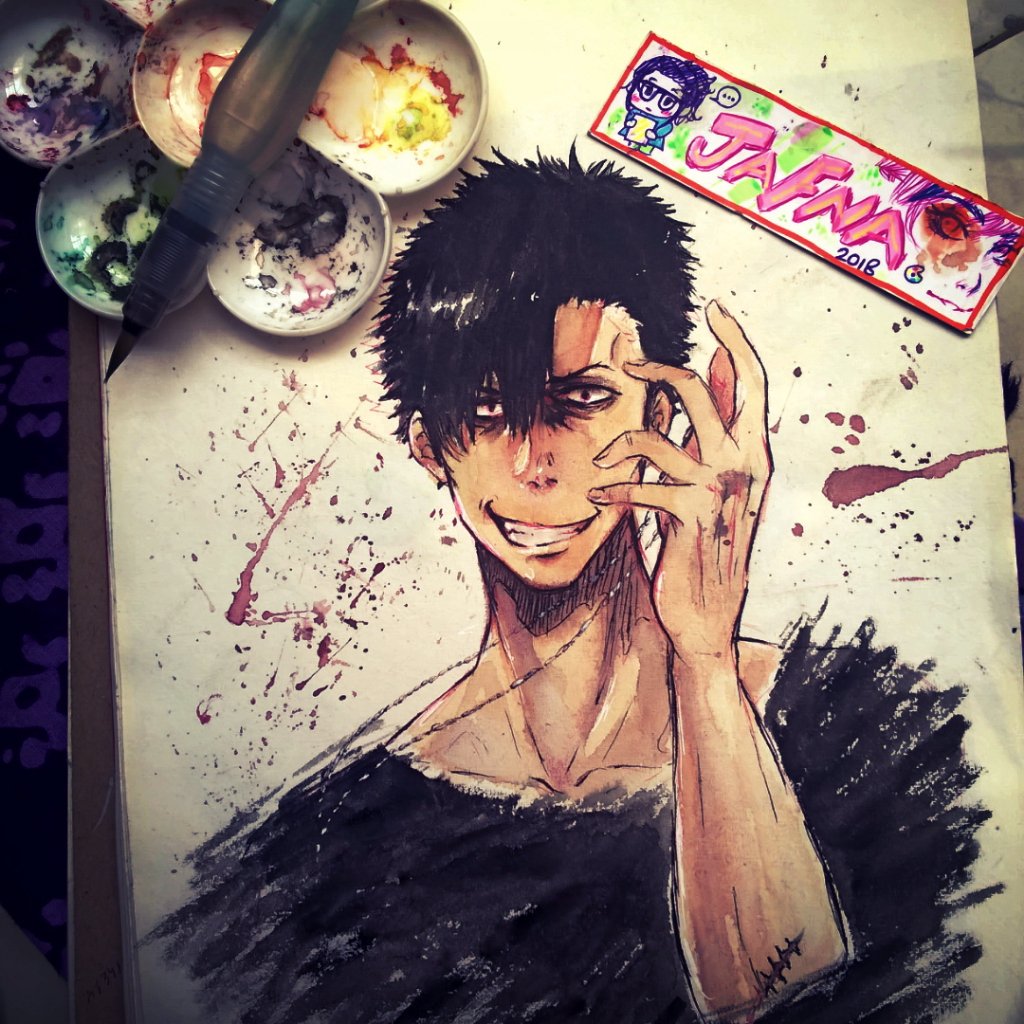 jafnadraws's tweet photo. #Nicolas #fanart from #gangsta #anime #manga #mangaart #watercolor #illustration #portrait #sketchbook #sketch #art https://t.co/ytKDoztjl7