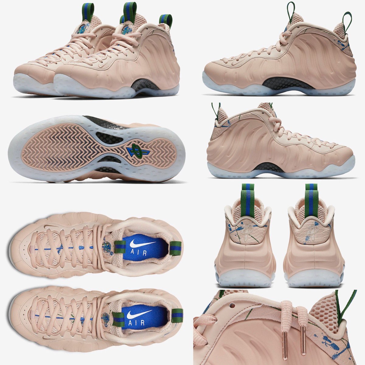 nike foamposite particle beige