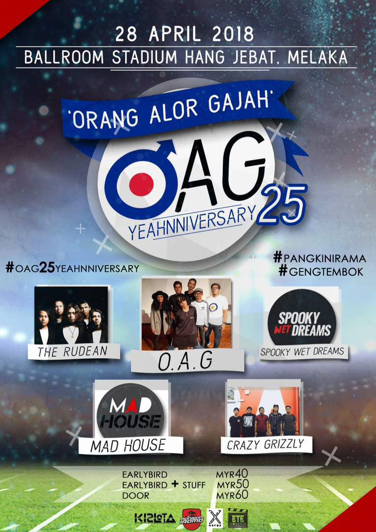TheRudean's tweet photo. Assalamualaikum semua!
Jangan lupa kita bertemu pada 25hb April 2018, hari sabtu sempena sambutan @_OAG_ 25th YEAHNNIVERSARY di Ballroom Stadium Hang Jebat, Melaka!
#oag25yeahnniversary #pangkinirama #gengtembok #gengkomeng #talibarut https://t.co/ZpLaAelLeK