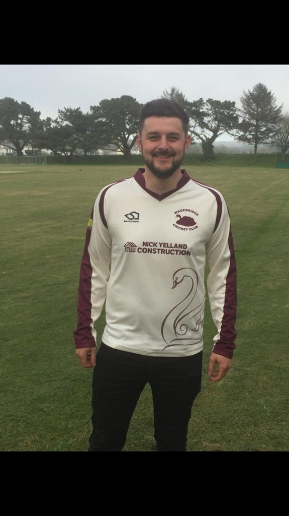 nrichards41's tweet photo. New kit for 2018. Many thanks @cornishcricket and all sponsors. #inhousemodel #bluesteel https://t.co/WF7CTODERd