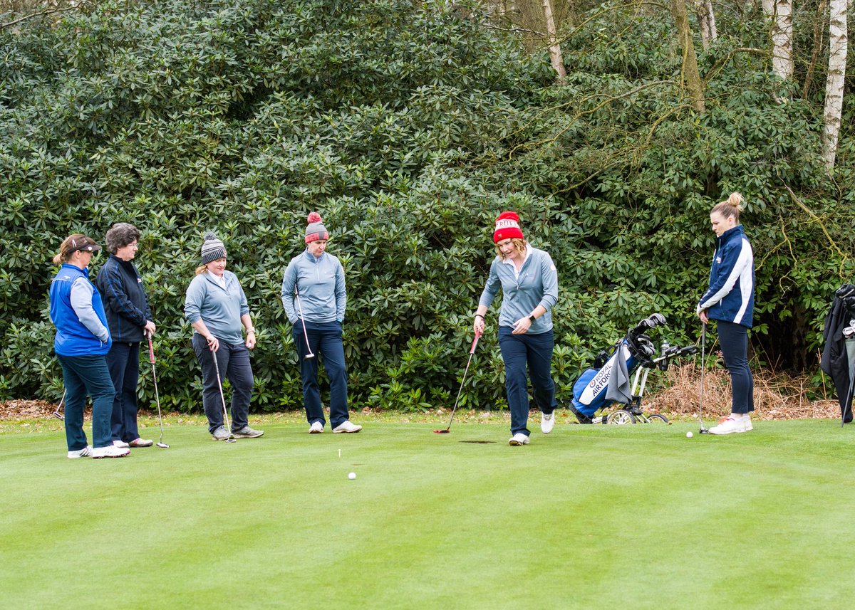 golf_raf's tweet photo. A few more photos from the RAF Golf Training Camp that took place this week @woodhallspagolf 5 long days but so much hard work put in by both the Menβs and Ladies Teams as they prepare for the season ahead and the Inter Services @FrilfordHeathGC in September. #golf #rafgolf https://t.co/UxeyTA4sRu