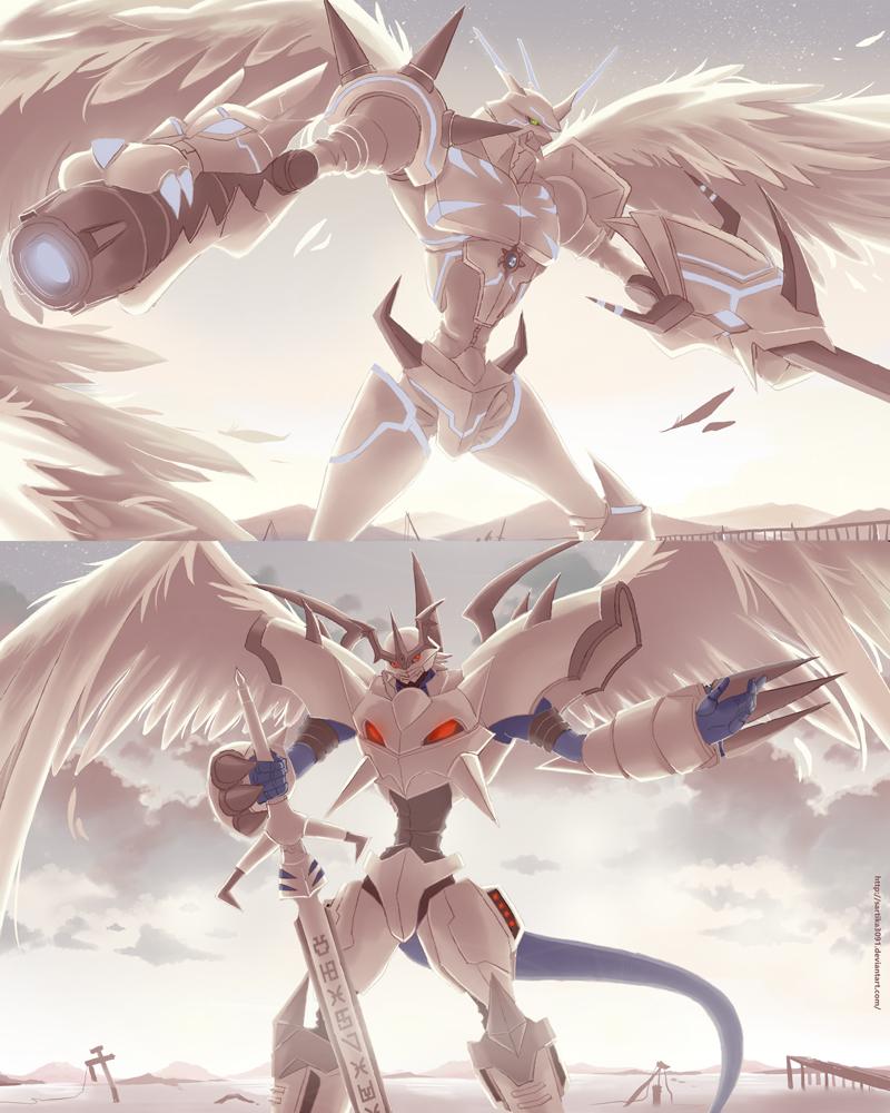 Sartika3091 Yeahhh White Holy Knights Digimon デジモン オメガモン インペリアルドラモン